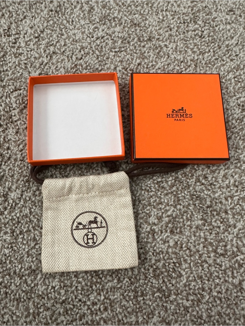 Orange Gift Box & Drawstring Pouch - Men Accessories
